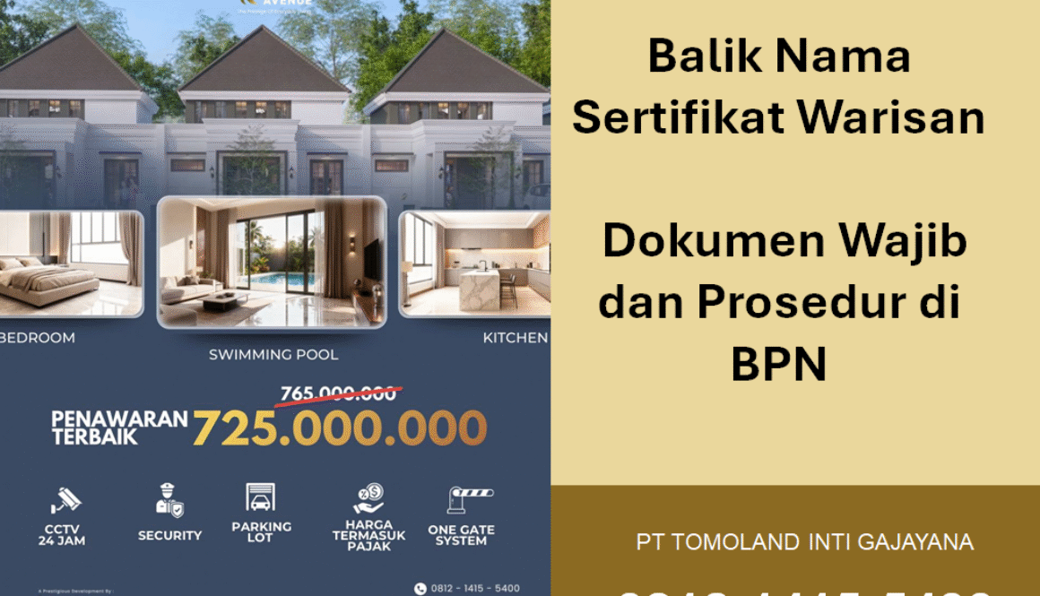 Balik Nama Sertifikat Warisan: Dokumen Wajib dan Prosedur di BPN