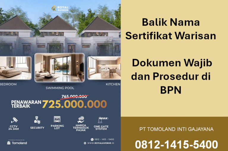 Balik Nama Sertifikat Warisan: Dokumen Wajib dan Prosedur di BPN