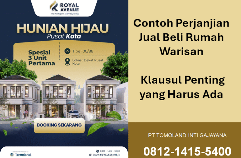 Contoh Perjanjian Jual Beli Rumah Warisan: Klausul Penting yang Harus Ada