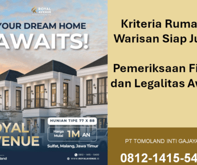 Kriteria Rumah Warisan Siap Jual: Pemeriksaan Fisik dan Legalitas Awal