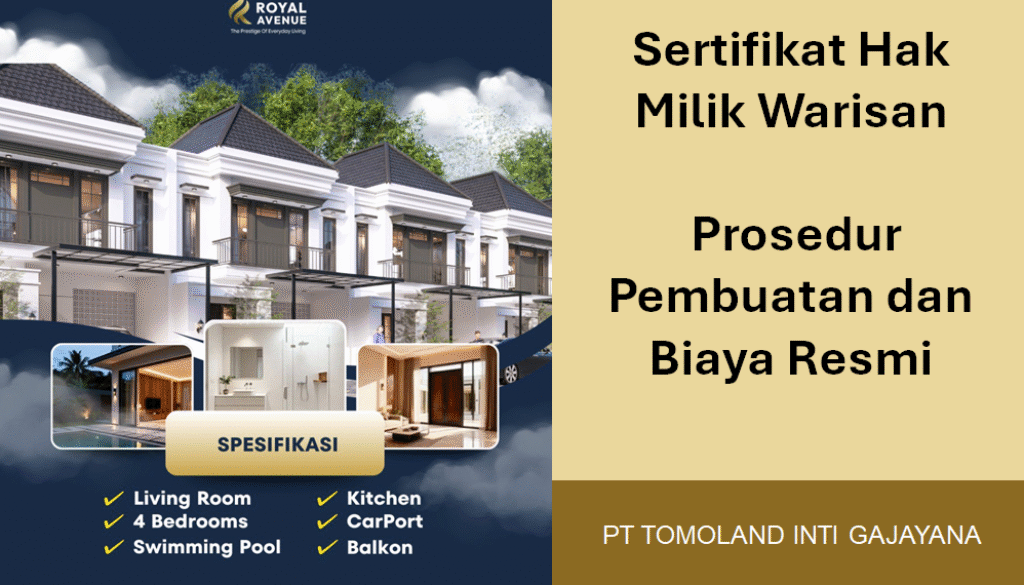 Sertifikat Hak Milik Warisan: Prosedur Pembuatan dan Biaya Resmi