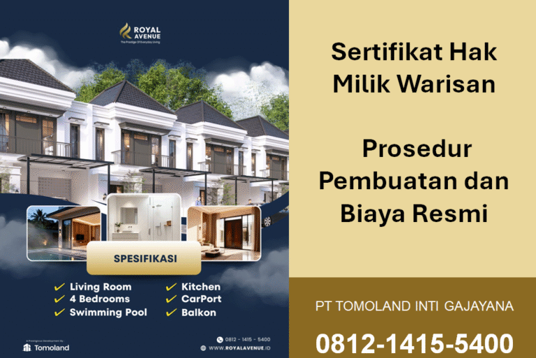 Sertifikat Hak Milik Warisan: Prosedur Pembuatan dan Biaya Resmi