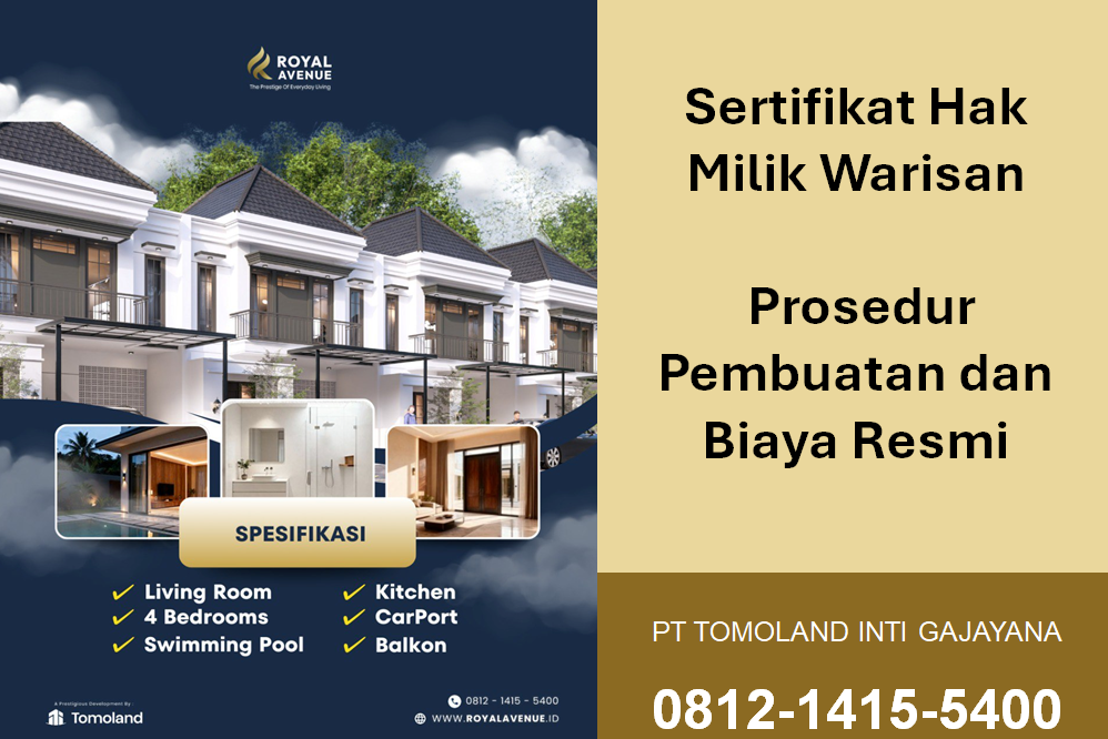 Sertifikat Hak Milik Warisan: Prosedur Pembuatan dan Biaya Resmi