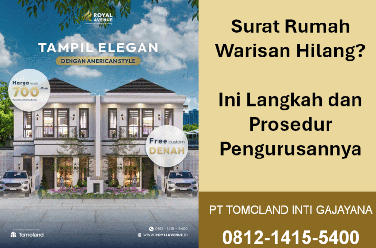 Surat Rumah Warisan Hilang? Ini Langkah dan Prosedur Pengurusannya