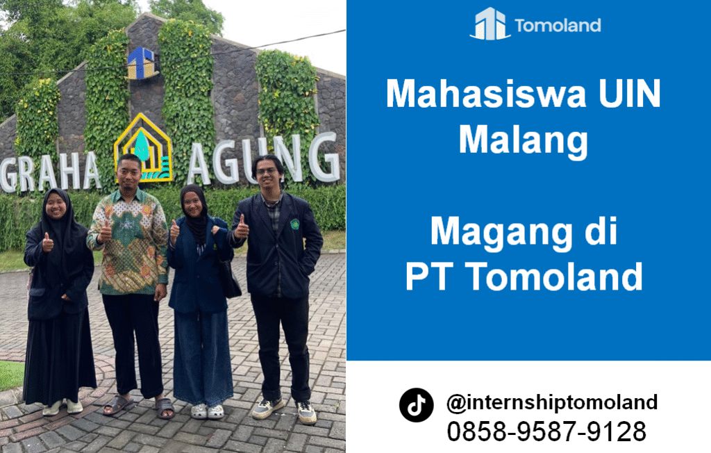 Mahasiswa UIN 3 Malang Magang di PT TOMOLAND