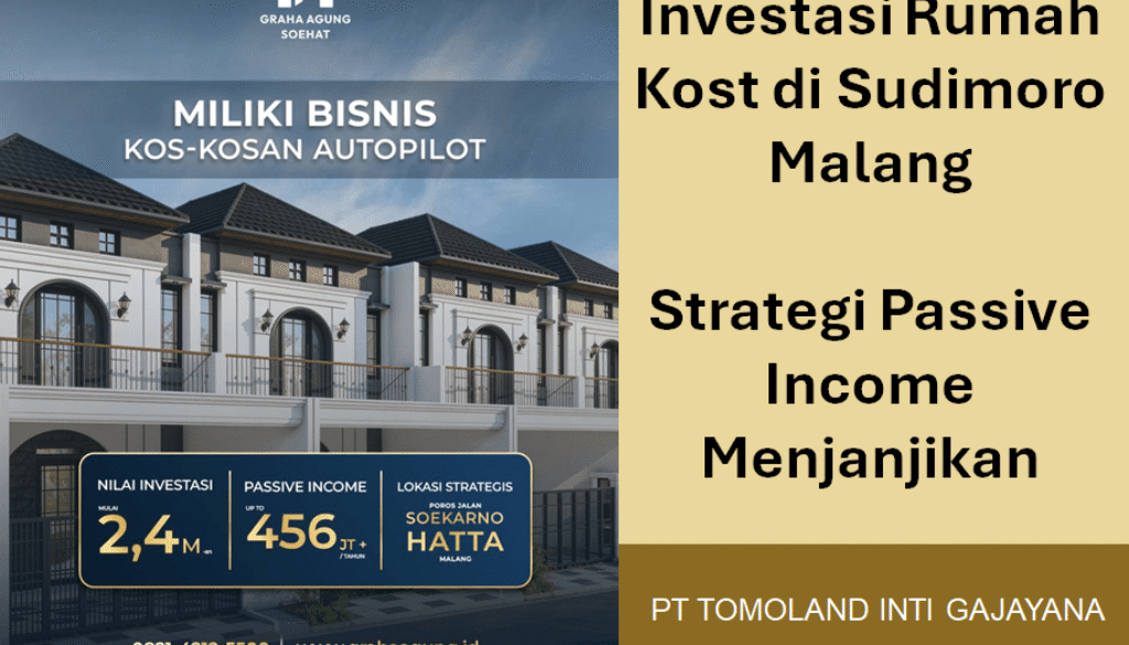 Investasi Rumah Kost di Sudimoro Malang Strategi Passive Income Menjanjikan