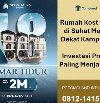 Rumah Kost Dijual di Suhat Malang: Pilihan Terbaik Dekat Universitas Brawijaya (UB)