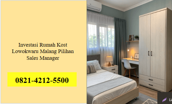 Investasi Rumah Kost Lowokwaru Malang Pilihan Sales Manager