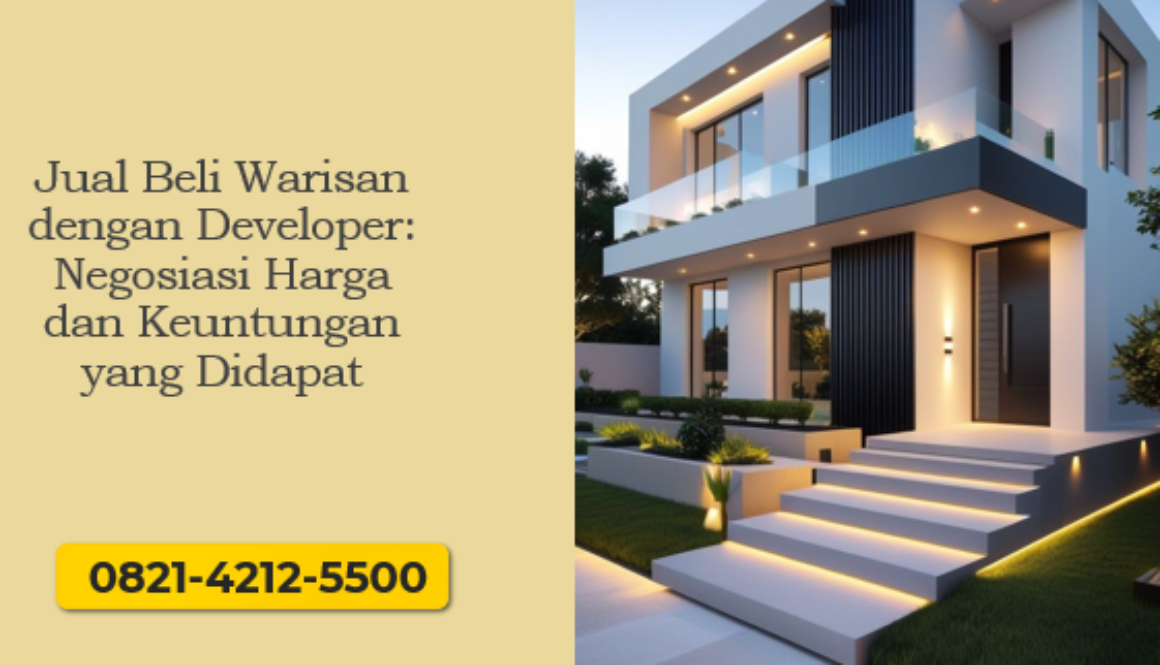 Jual Beli Warisan dengan Developer: Negosiasi dan Keuntungannya