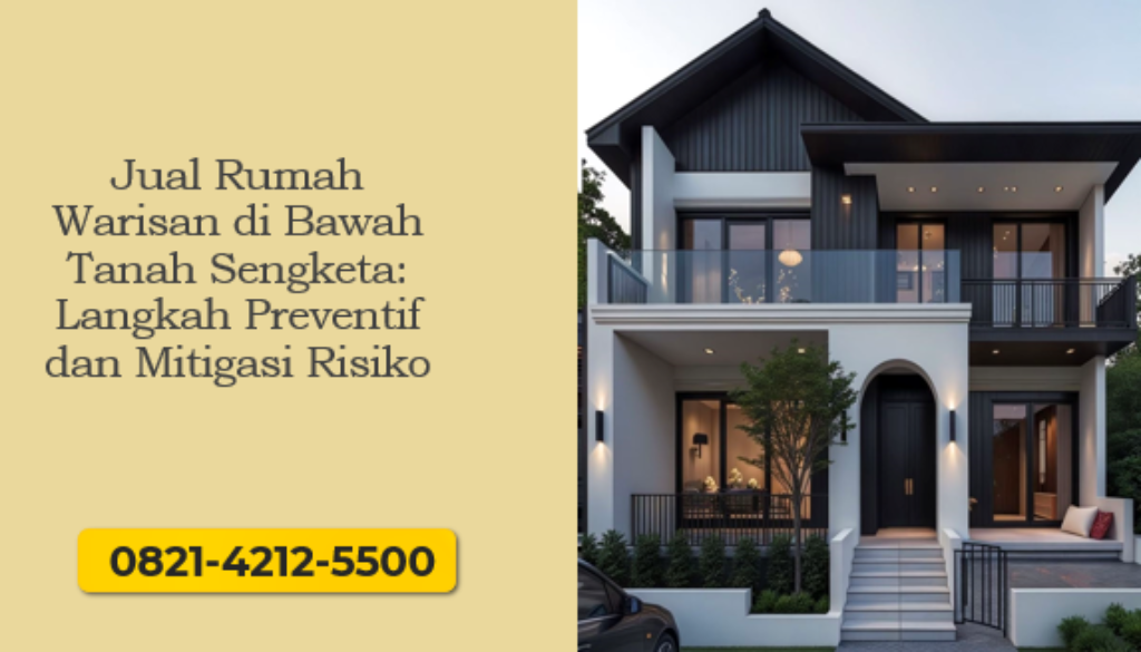 Jual Rumah Warisan di Bawah Tanah Sengketa: Langkah Preventif dan Mitigasi Risiko