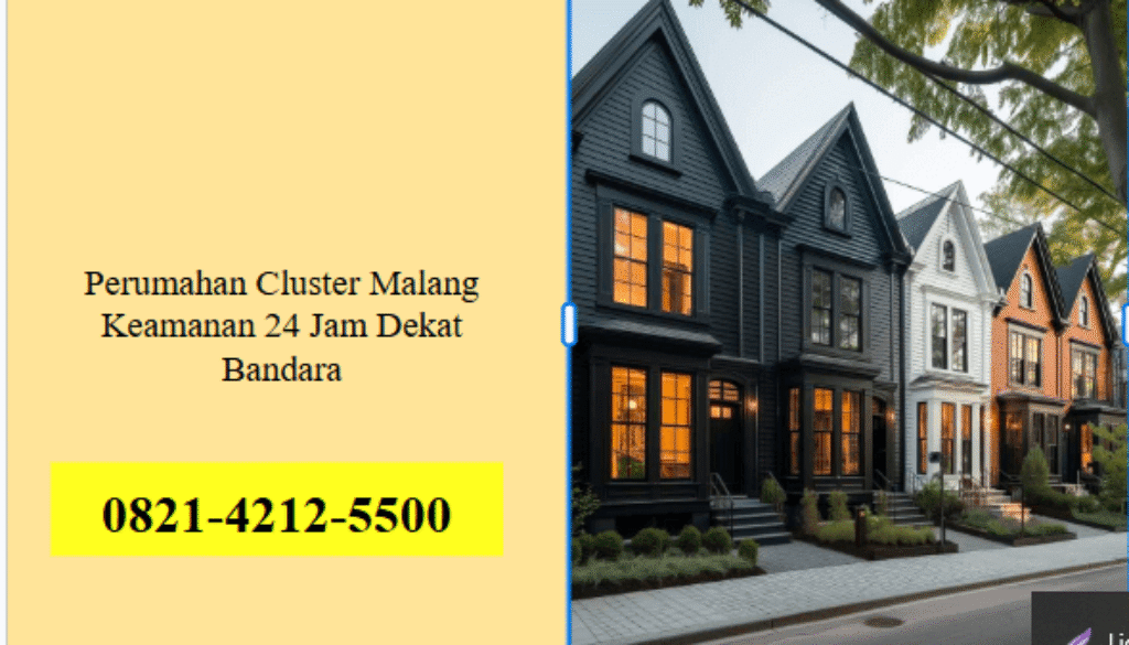 Perumahan Cluster Malang Keamanan 24 Jam Dekat Bandara