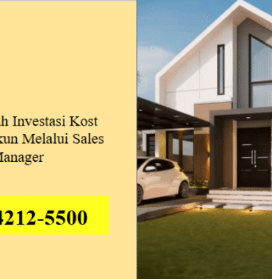 Beli Rumah Investasi Kost Malang Sukun Melalui Sales Manager
