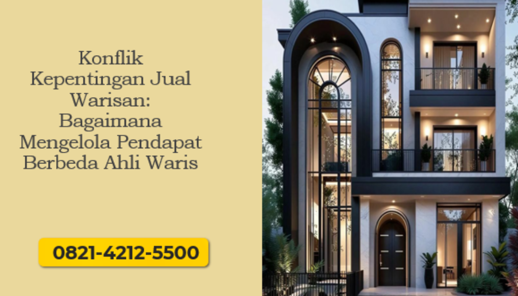 Strategi mengelola konflik kepentingan jual warisan agar penjualan properti keluarga berjalan lancar dan legal.