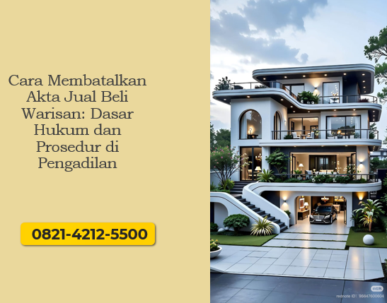 Panduan cara membatalkan akta jual beli warisan secara legal berdasarkan hukum dan prosedur pengadilan.