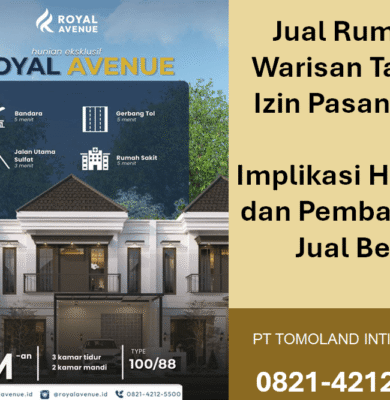 Jual Rumah Warisan Tanpa Izin Pasangan: Implikasi Hukum dan Pembatalan Jual Beli