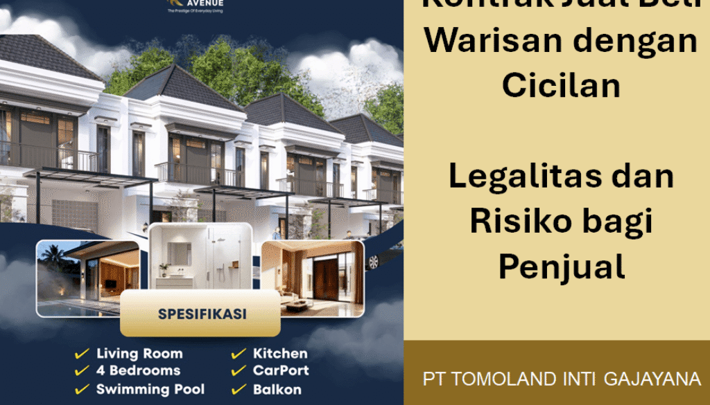 Kontrak Jual Beli Warisan dengan Cicilan: Legalitas dan Risiko bagi Penjual