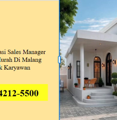 Rekomendasi Sales Manager Rumah Murah Di Malang Untuk Karyawan