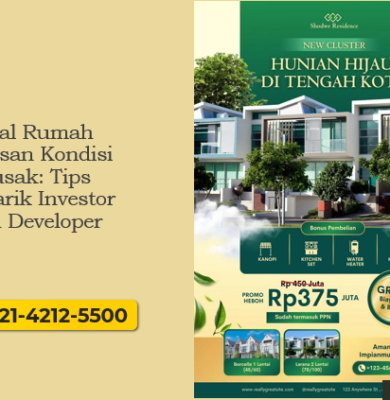 Jual rumah warisan kondisi rusak tetap menguntungkan. Pelajari tips menarik investor dan developer secara efektif.
