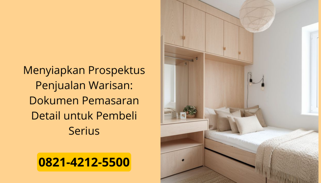 Menyiapkan Prospektus Penjualan Warisan: Dokumen Pemasaran Detail untuk Pembeli Serius