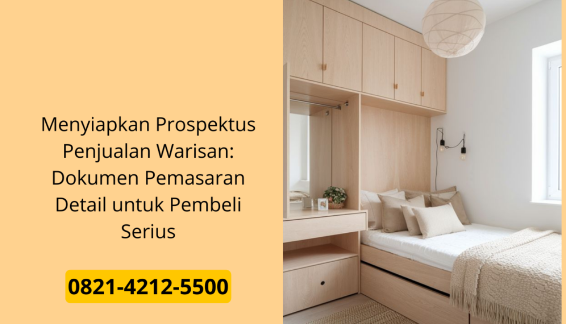 Menyiapkan Prospektus Penjualan Warisan: Dokumen Pemasaran Detail untuk Pembeli Serius