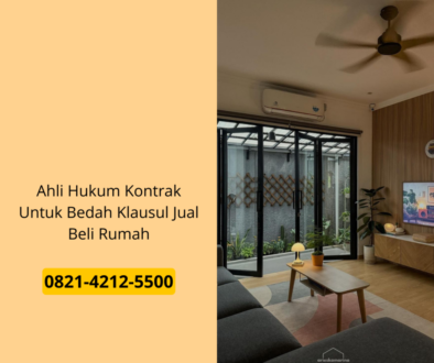 Ahli Hukum Kontrak Untuk Bedah Klausul Jual Beli Rumah
