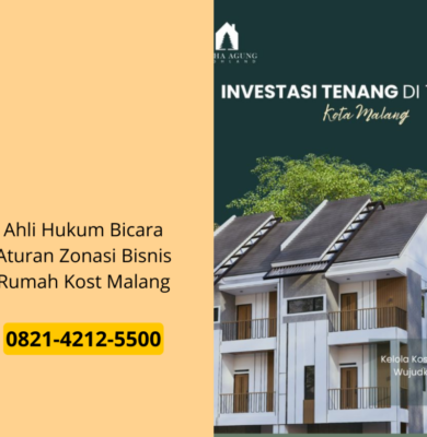 Ahli Hukum Bicara Aturan Zonasi Bisnis Rumah Kost Malang