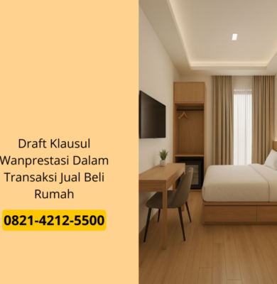 Draft Klausul Wanprestasi Dalam Transaksi Jual Beli Rumah