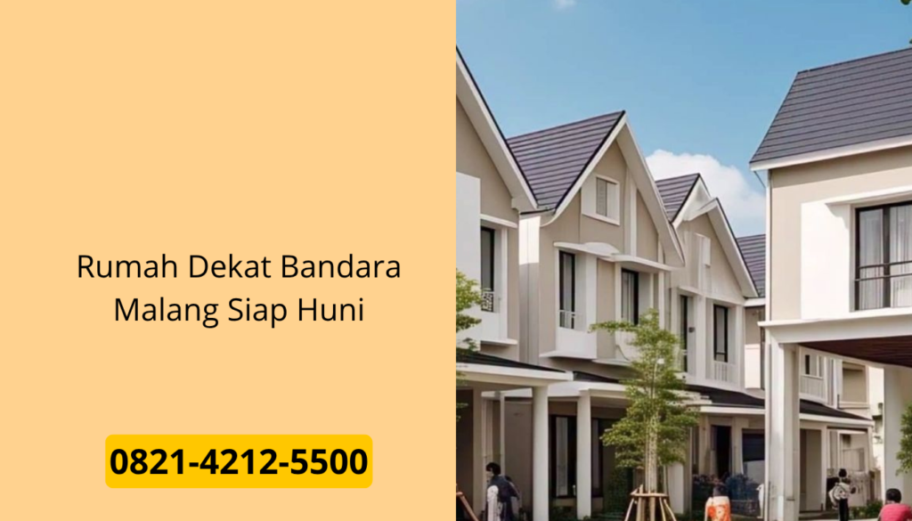 Rumah Dekat Bandara Malang Siap Huni