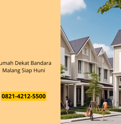 Rumah Dekat Bandara Malang Siap Huni