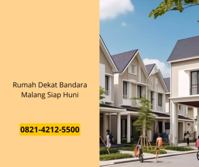 Rumah Dekat Bandara Malang Siap Huni