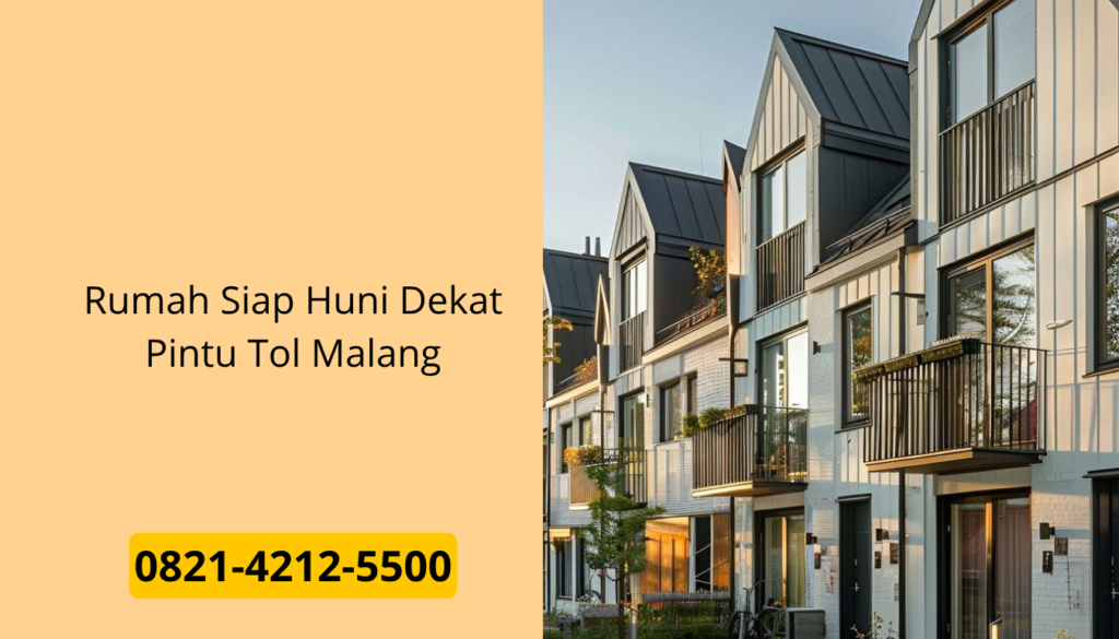 Rumah Siap Huni Dekat Pintu Tol Malang
