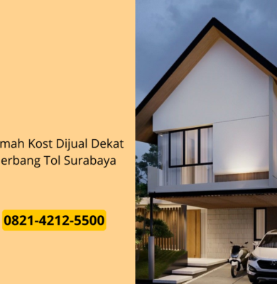 Rumah Kost Dijual Dekat Gerbang Tol Surabaya