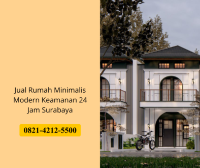Jual Rumah Minimalis Modern Keamanan 24 Jam Surabaya
