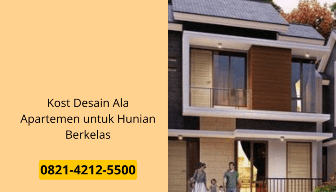 Kost Desain Ala Apartemen untuk Hunian Berkelas