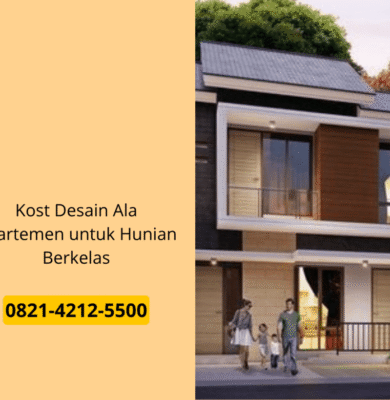 Kost Desain Ala Apartemen untuk Hunian Berkelas