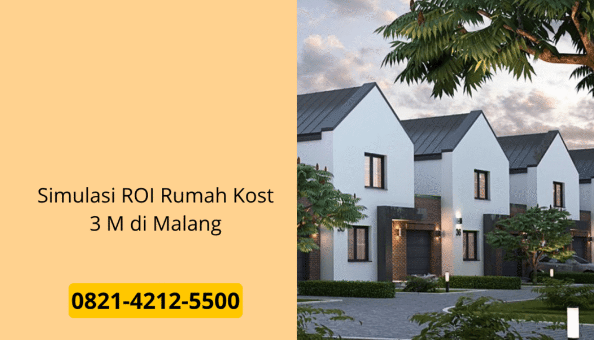 Simulasi ROI Rumah Kost 3 M di Malang