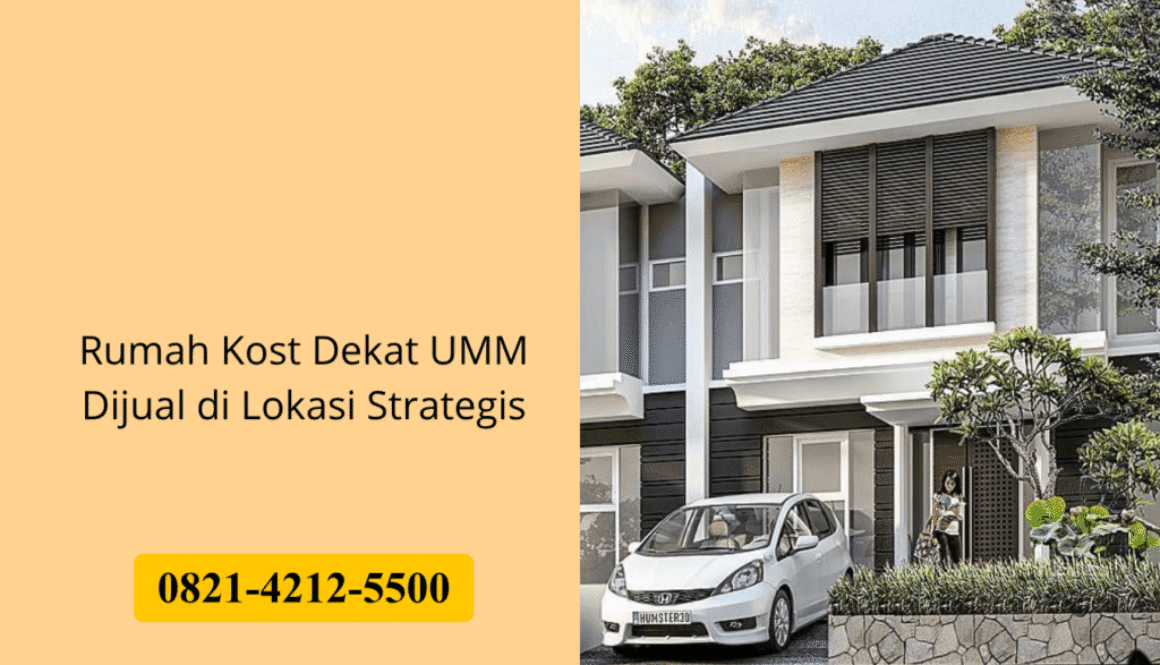 Rumah Kost Dekat UMM Dijual di Lokasi Strategis