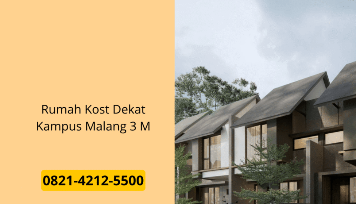 Rumah Kost Dekat Kampus Malang 3 M
