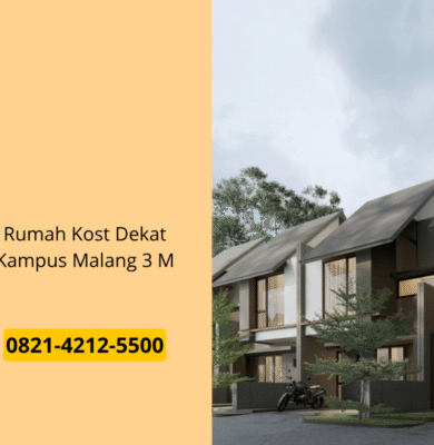 Rumah Kost Dekat Kampus Malang 3 M