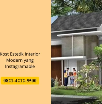 Kost Estetik Interior Modern yang Instagramable